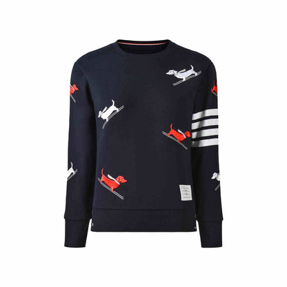 THOM  Puppy Embroidery Sweatshirt
